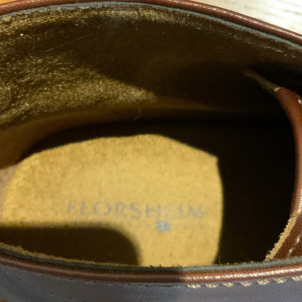 Florsheim Men's Dark Brown Leather Chukka Boots - Picture 4 of 5